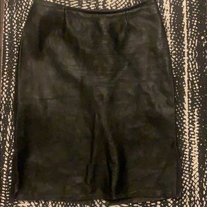 Real Leather Skirt